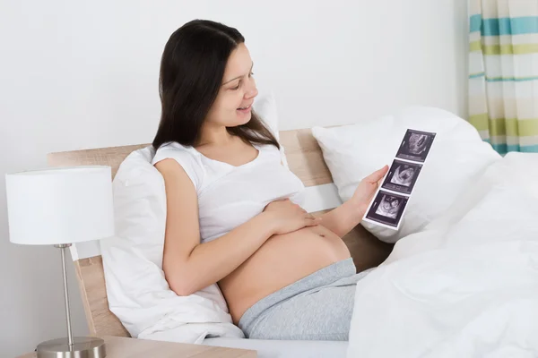 Pregnant Woman with Baby Ultrasound