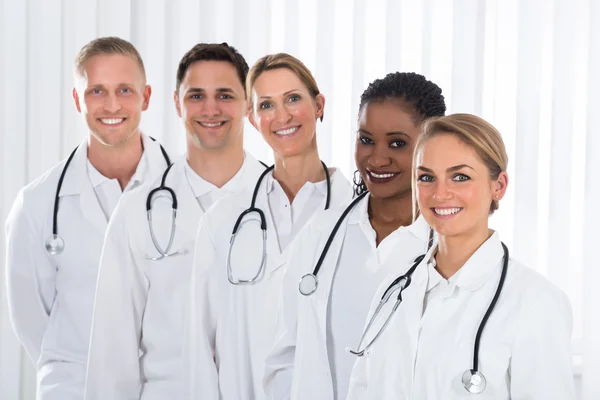 Medical Practitioners Standing In A Line