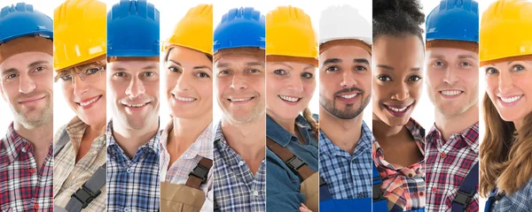 Construction Workers dressed in uniform