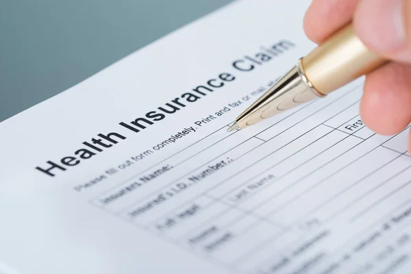 Health insurance claim form