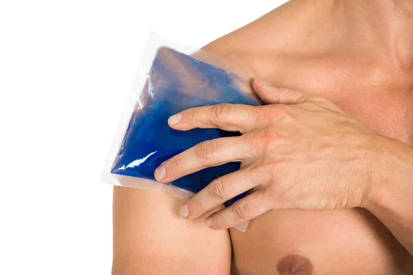 Hand Holding Ice Gel Pack