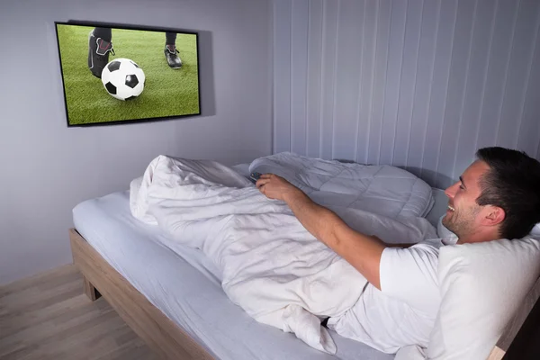 Man Watching Football Match