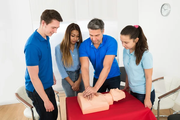 Instructor Showing Resuscitation Technique