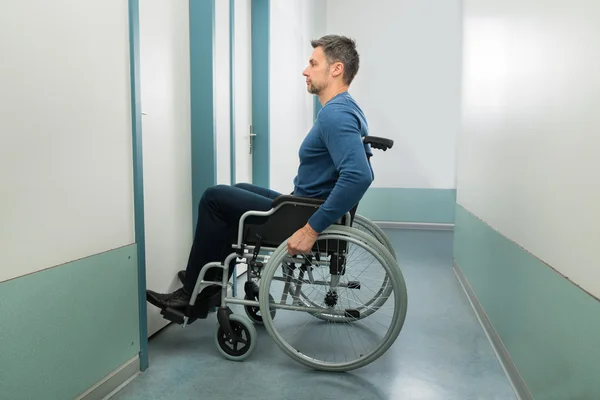 Disabled Man Entering In Room