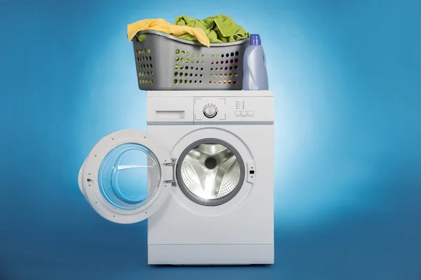 Laundry Basket On Washing Machine