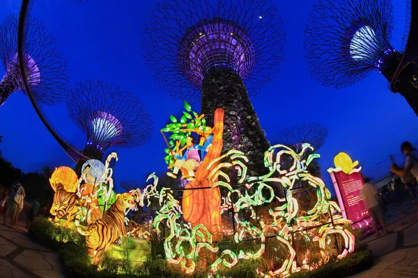 Mid-Autumn Lantern festival at Gardens by the bay