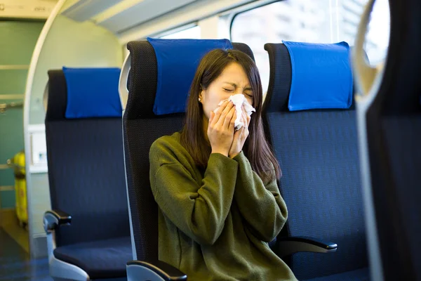 Asian young woman getting cold