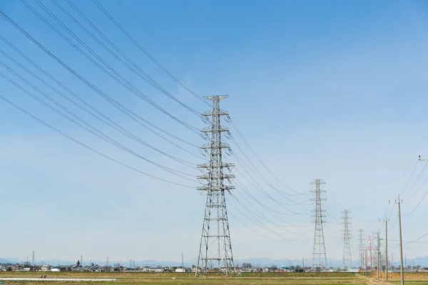 Power tower and transmission lines