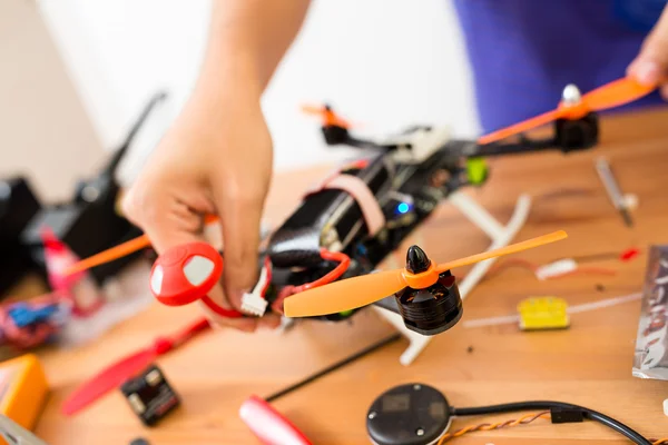 Flying drone making