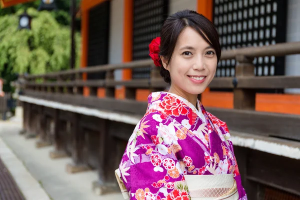 Asian woman in traditional japanese dress