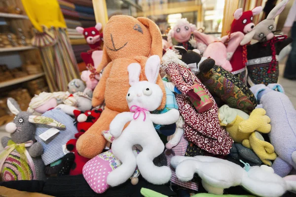 Stuffed toys in gift store