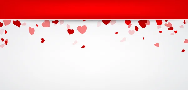 Valentine background with hearts.