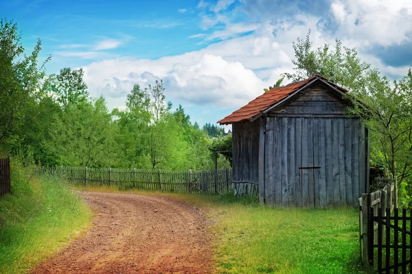 Old wooden house in the forest