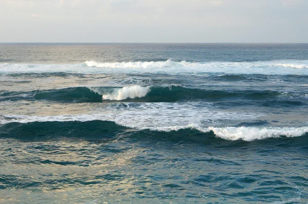 Waves ocean waters of North Shore looking into ocean