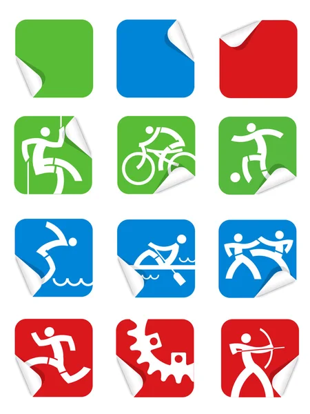 Square Sticker sport icons
