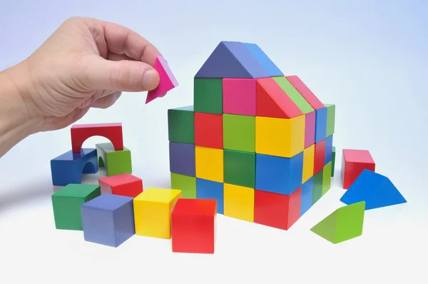 House with toy blocks