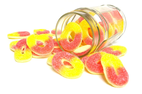 Candy in glass jar