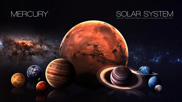 Mercury - 5K resolution Infographic presents one of the solar system planet. This image elements furnished by NASA.