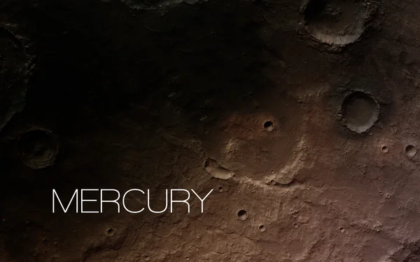 Mercury - High resolution images presents planets of the solar system. This image elements furnished by NASA.