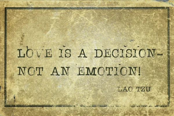 Love is decision LT