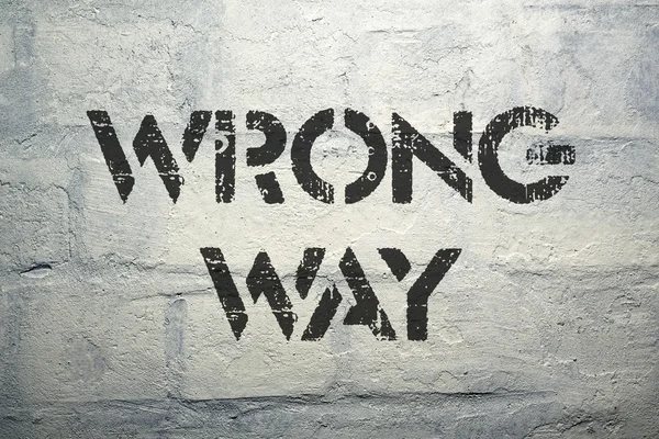 Wrong way