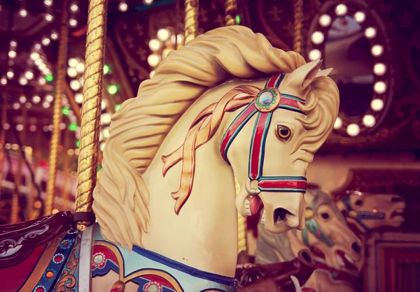 Merry-go-round wooden horse