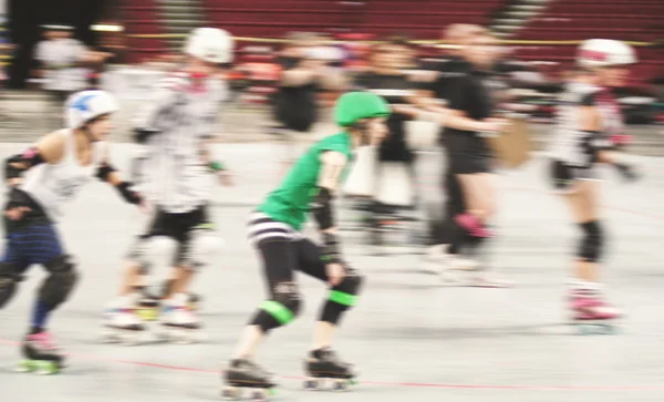 Women participating in roller derby