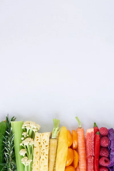 Rainbow fruits and vegetable collection