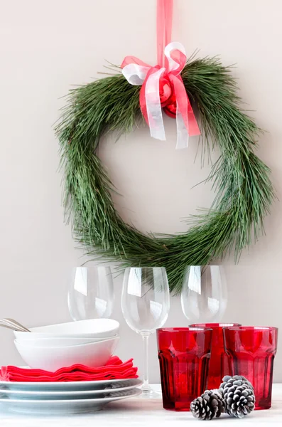 Christmas wreath and table top decoration for christmas