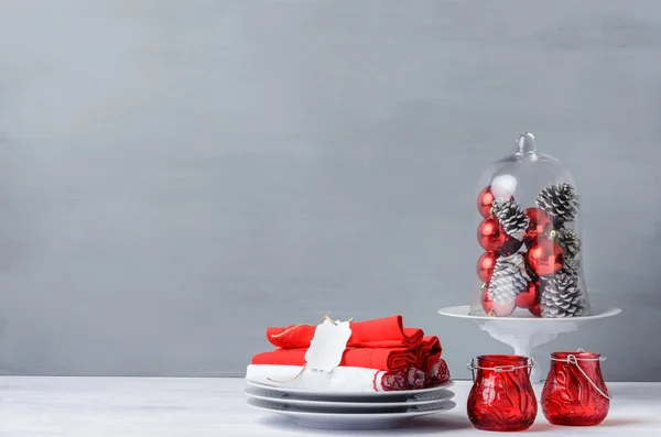 Modern christmas decoration table display