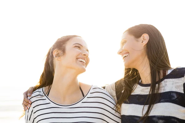 Best friends laughing