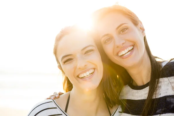 Best friends laughing.