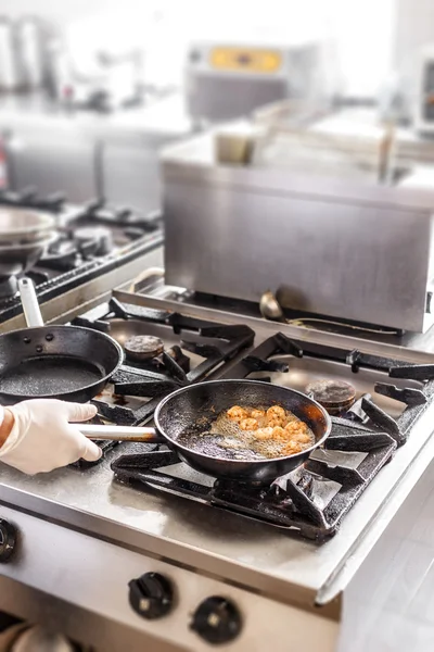 Chef in a commercial kitchen