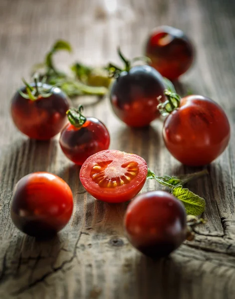 Juicy black tomatoes