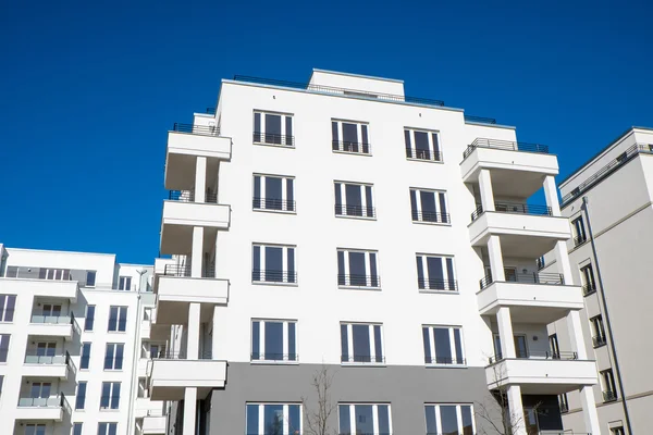 White apartment houses in Berlin