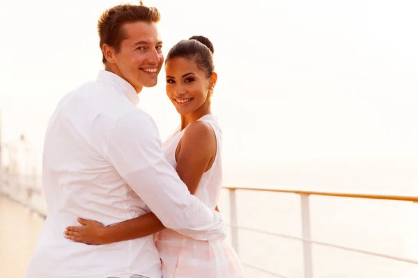 Newlywed couple on cruise