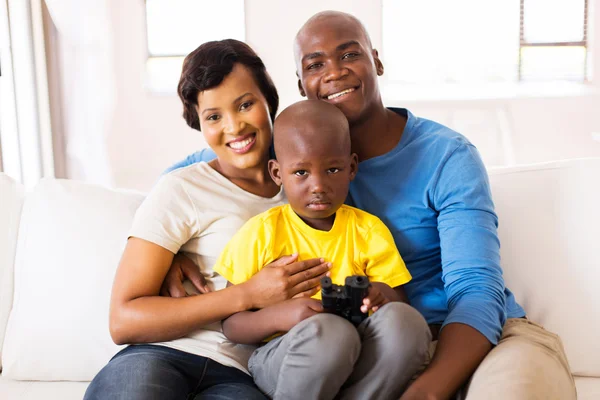 Happy black family