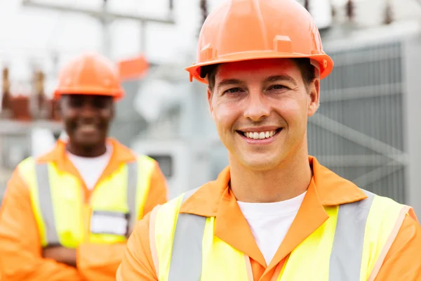 Electrical engineers in substation