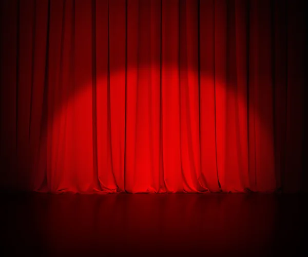 Stå på ski Periodisk Sow Theatre red curtain or drapes background with light spot - Stock Image -  Everypixel