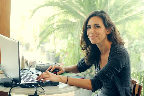 Woman with laptop