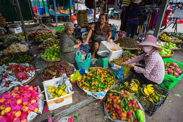 Exotic fruits in the Asian market