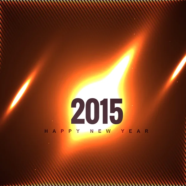 Creative 2015 new year design on fire