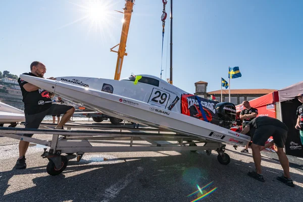 Mad-Croc Baba Racing Team boat preparations