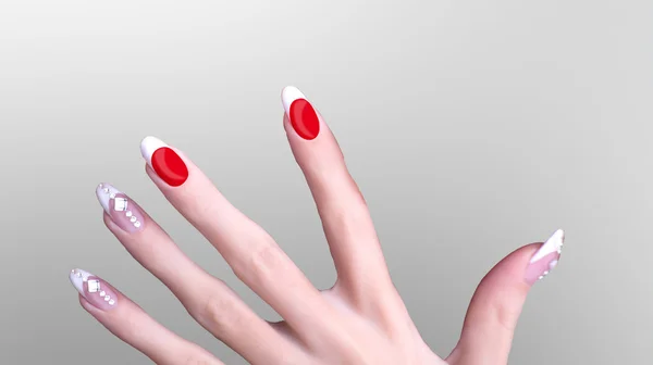 Art  Manicure. Nail. Beauty hands. Fashion Stylish Trendy Color