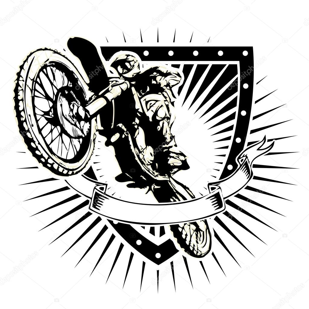 Motocross shield — Stock Vector © ranker666 #62209253