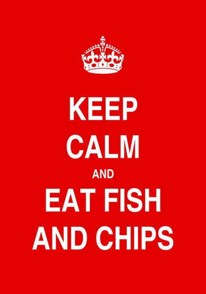Eat fish and chips poster