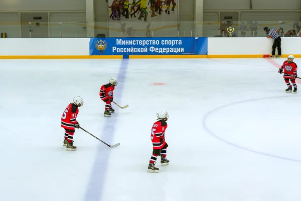 Hockey tournament among children\'s teams