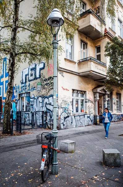 Typical Street view October 15, 2014 in Berlin