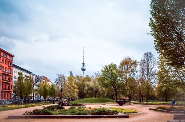 BERLIN, GERMANY- July 30: Tv tower or Fersehturm in Berlin on Ju