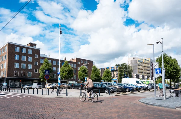 ROTTERDAM, Netherlands - August 10 : Street view of Downtown Rot